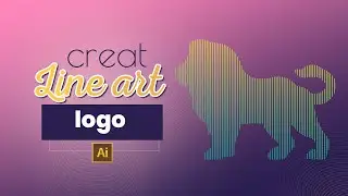 How To Create Line Art Logo in Illustrator | Adobe Illustrator Tutorial