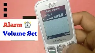 How to set alarm volume on samsung - Samsung B313