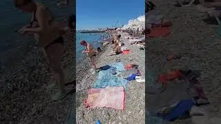 Сочи. Центральный пляж "Маяк"..Август 2024 год