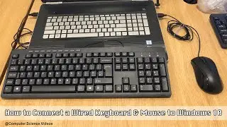 How to CONNECT a Wired Keyboard & Mouse to a Windows 10 Laptop | New
