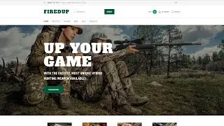Hunting Responsive Shopify Theme by RockThemes Website Template - 64497