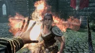 Burning Off The Singing Lady (Skyrim)