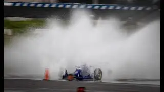CRAZY MONSOON RACE AT AUTOCLUB SPEEDWAY! (Wet and Dry Mashup)