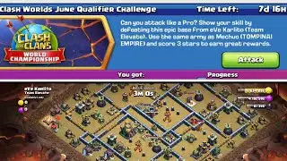 CLASH OF CLANS JUNE QUALIFIER CHALLENGE | HOW TO COMPLETE JUNE QUALIFIER CHALLENGE IN CLASH OF CLANS