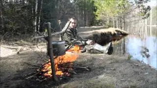 Отдых в лесу на 1 мая на реке Ижма