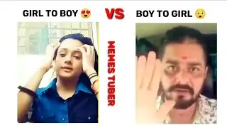 GIRL TRANSFORMATION VS BOYSTRANSFORMATION !!00700#girlsvsboys #funny #viral