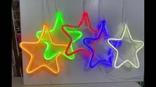 5 Star Neon String lights actual video from Santa Manila