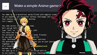 CHAT GPT MAKE ANIME GAME