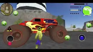 Green Monster Stickman Rope Hero