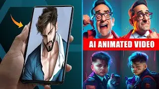 AI Animated Art Video Create | Talking AI Avatar Create in mobile | Cartoons Animation video
