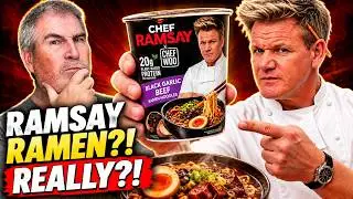 Chef Ramsay Ramen?! 😳 | Chef Gordon Ramsay Black Garlic Beef Ramen Review 🍜