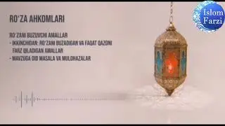 Ro'za Ahkomlari...
