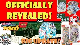 Final Surging Sparks Products & ALL Holiday Calendar Promos Revealed! (Pokémon TCG News)