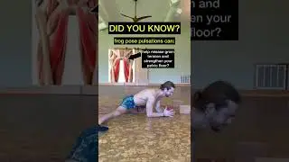 Frog pose pulsations benefits 👁🖤 