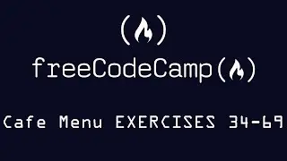 Free Code Camp Responsive Web Design Cafe Menu Exercises 34-69