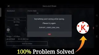 KineMaster Codec Initialization Failed  | Kine Master Codec Initialization Problem Fix 2024 |