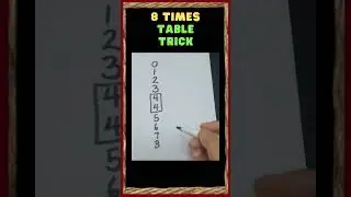 8 TIMES TABLE TRICK