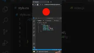 How to make Circle 🔴 in CSS #shorts #css #viral #shortsfeed #html #webdevelopment