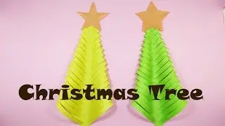 How to Make a Simple Paper Christmas Tree | DIY Origami Christmas Tree Tutorial |