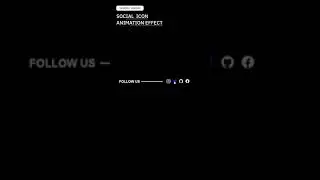 Amazing social icon hover effect using HTML & CSS | #ytshorts #shorts #shortsvideo