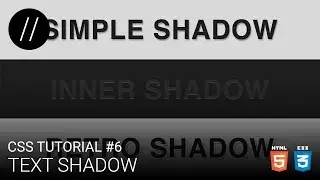 CSS Tutorial #6 — Text Shadow [UP/TO/DATE]