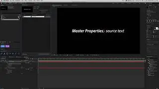 Using Source Text with Master Properties - After Effects