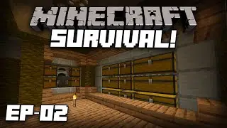 Best Starter Storage System! | Minecraft (1.16) - Survival Let's Play (Episode 2)