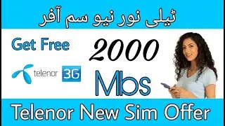 Telenor New Sim Offer | Telenor  New Sim Free Internet Cords 2020 | Telenor Free Mbs Cord