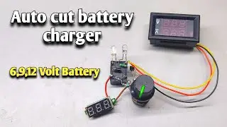 auto cut off 12v battery charger circuit || Auto cut off battery charger