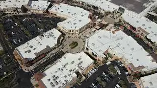 Drone footage of the Shops at Wiregrass in Wesley Chapel, Florida