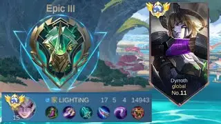 S35 FIRST MATCH WITH DYRROTH NEW BUILD 🔥🔥|| dyrroth solo rank push||mlbbdyrrothgameplay