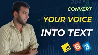 🚀 HTML CSS JavaScript Project | Convert Speech to Text with Real-Time Transcription