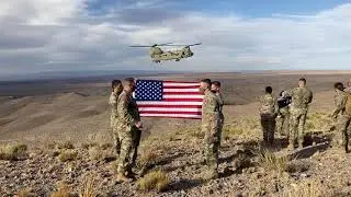 Re-enlistment ceremony on mountains