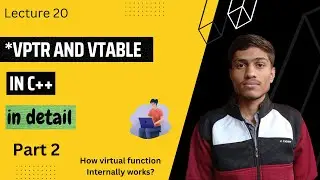 vtable and vptr in c++ | vtable c++| vtable and vptr in c++ example | vtable and vptr implementation