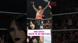 Rhea Ripley Reacts to Jey Uso's Win✅