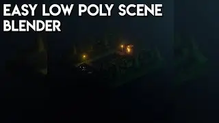 Simple Low Poly Hut Scene in Blender 2.9
