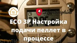 Пеллетный котел Lamborghini ECO 3P настройка подачи пеллет в процессе