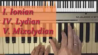 Музыкальная теория 03. Ионийский, Лидийский, Миксолидийский мажорные лады