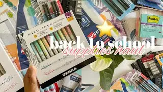 📓 - BACK TO SCHOOL supplies haul 2021!  ˗ˏˋ in-person school edition + asmr unboxing ˎˊ˗