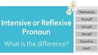 English Grammar - What is the difference between Intensive Pronoun and Reflexive Pronoun ?