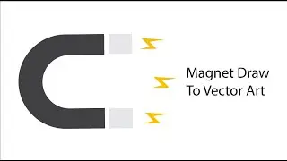 ADOBE ILLUSTRATOR DRAW TO  MAGNET  VECTOR ART