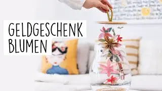 Geldgeschenk: tanzende Geld-Blumen