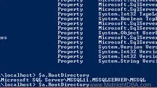 Get SQL Server Root Dir in Powershell