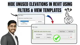 Hide Unused Elevations in Revit Using Filters & View Templates | Clean Plan Views