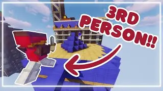 WINNING in 3RD PERSON | Hypixel Bedwars