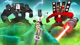 LABERINTO SCP - LOS TITANES NOS ATACAN PORQUE SOMOS SKIBIDI TOILETS en EL LABERINTO DE GMOD