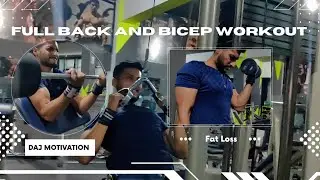 Full Back and Bicep Workout | Fat loss | Drop sets