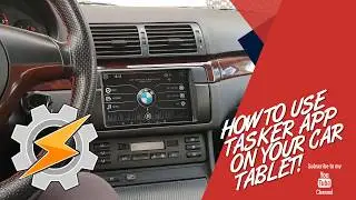 How to install a tablet in your car and How to use Tasker to start tablet and Music!
