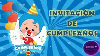 INVITACIÓN DE CUMPLEAÑOS PAYASO PLIM PLIM