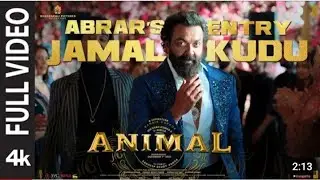 Animal Movie | Boby Deol Entry | Jamal Kudu Song (Action Video)